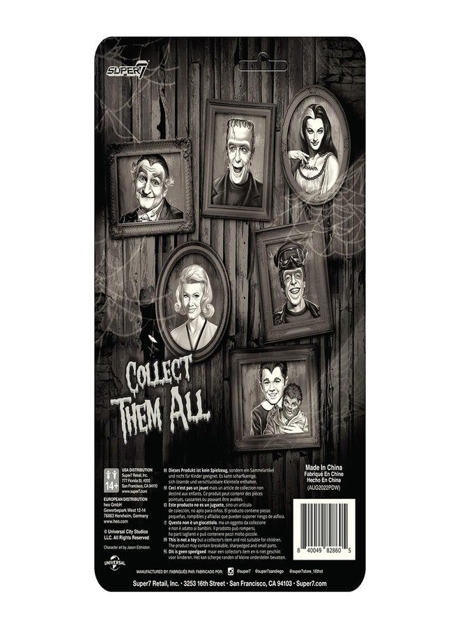 Super7 The Munsters Hot Rod Herman (Grayscale) Reaction Figure - 3.75" The Munsters Action Figure Classic TV Collectibles and Retro Toys - Image 3